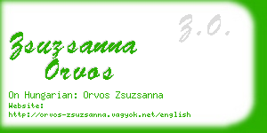 zsuzsanna orvos business card